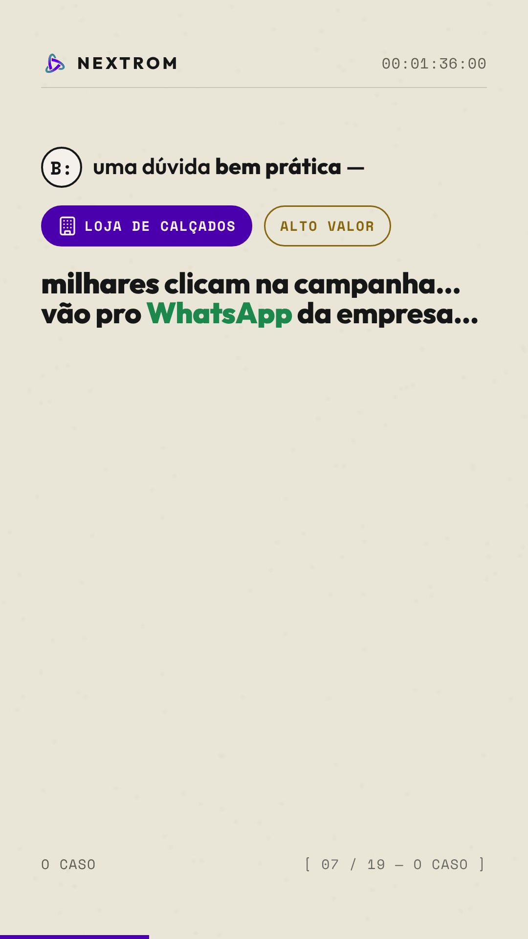 96,0s — “qual o preço?” e a bolha fantasma
