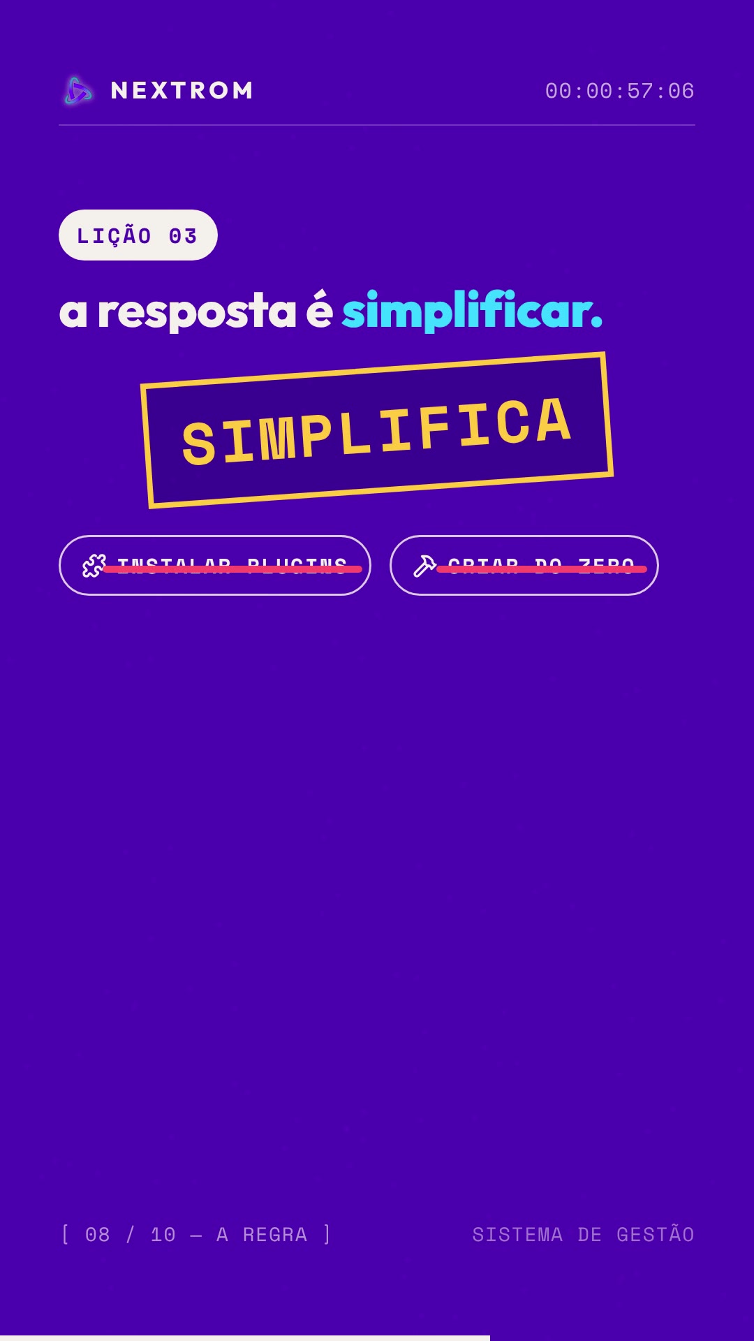 81,3s — visibilidade pra gestão